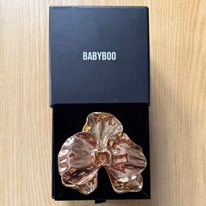 Gold Floral Hair Clip